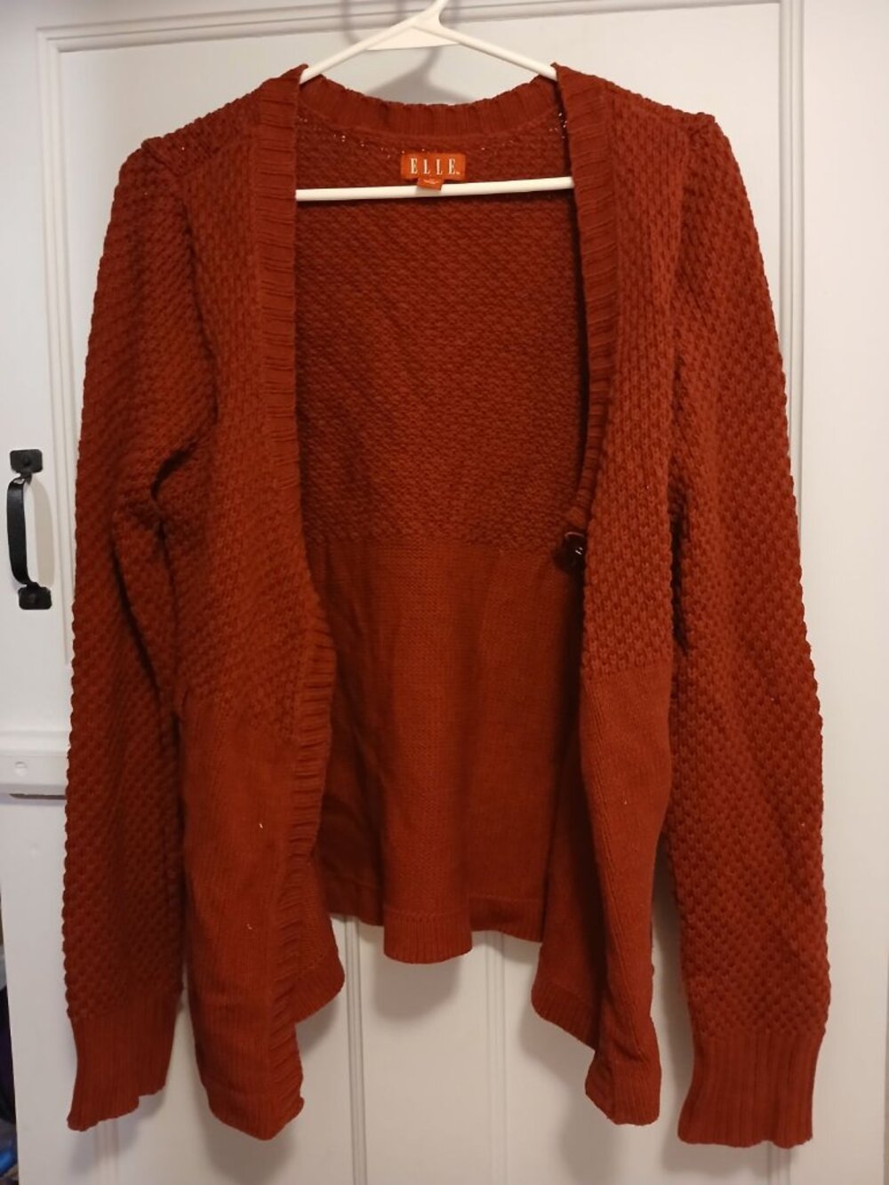 ELLE Womens M Burgundy Sweater